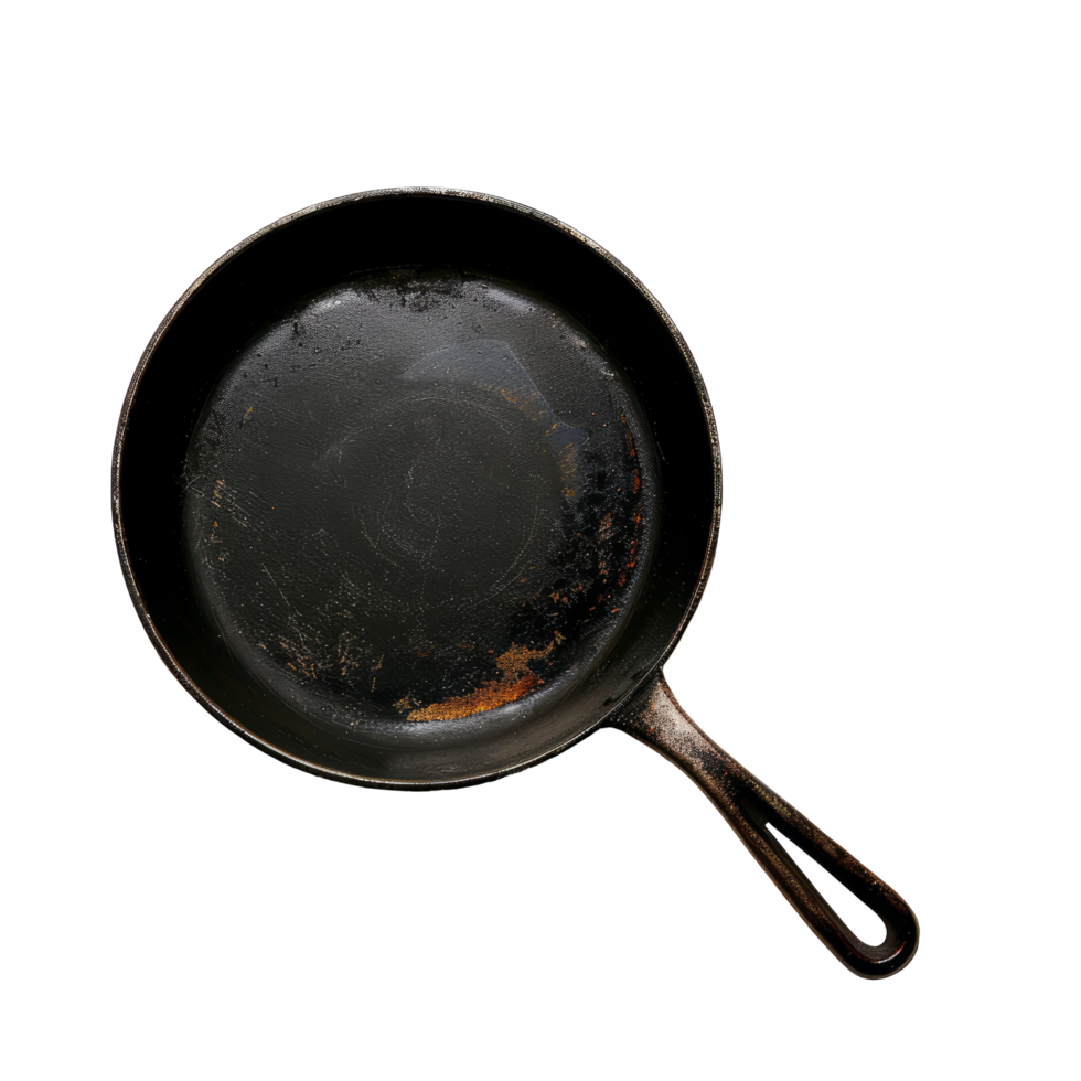 An old pan on a transparent background png