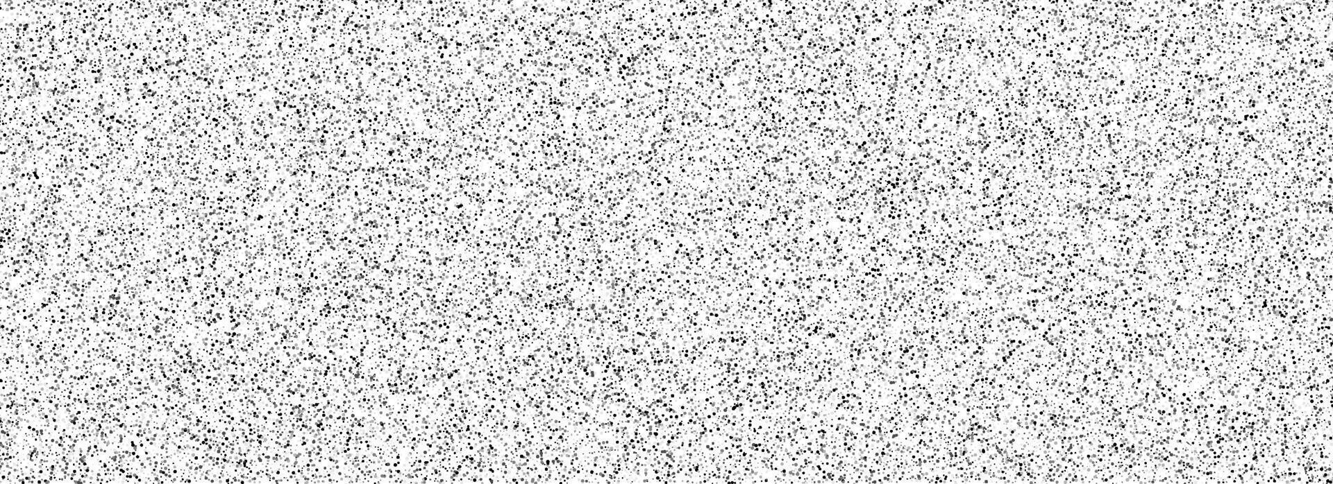 Black rough grain background. Random noise snow overlay texture. Abstract grunge grit dotted wallpaper. Distressed gritty dust backdrop with speckles, flecks, particles, drops, specks. vector