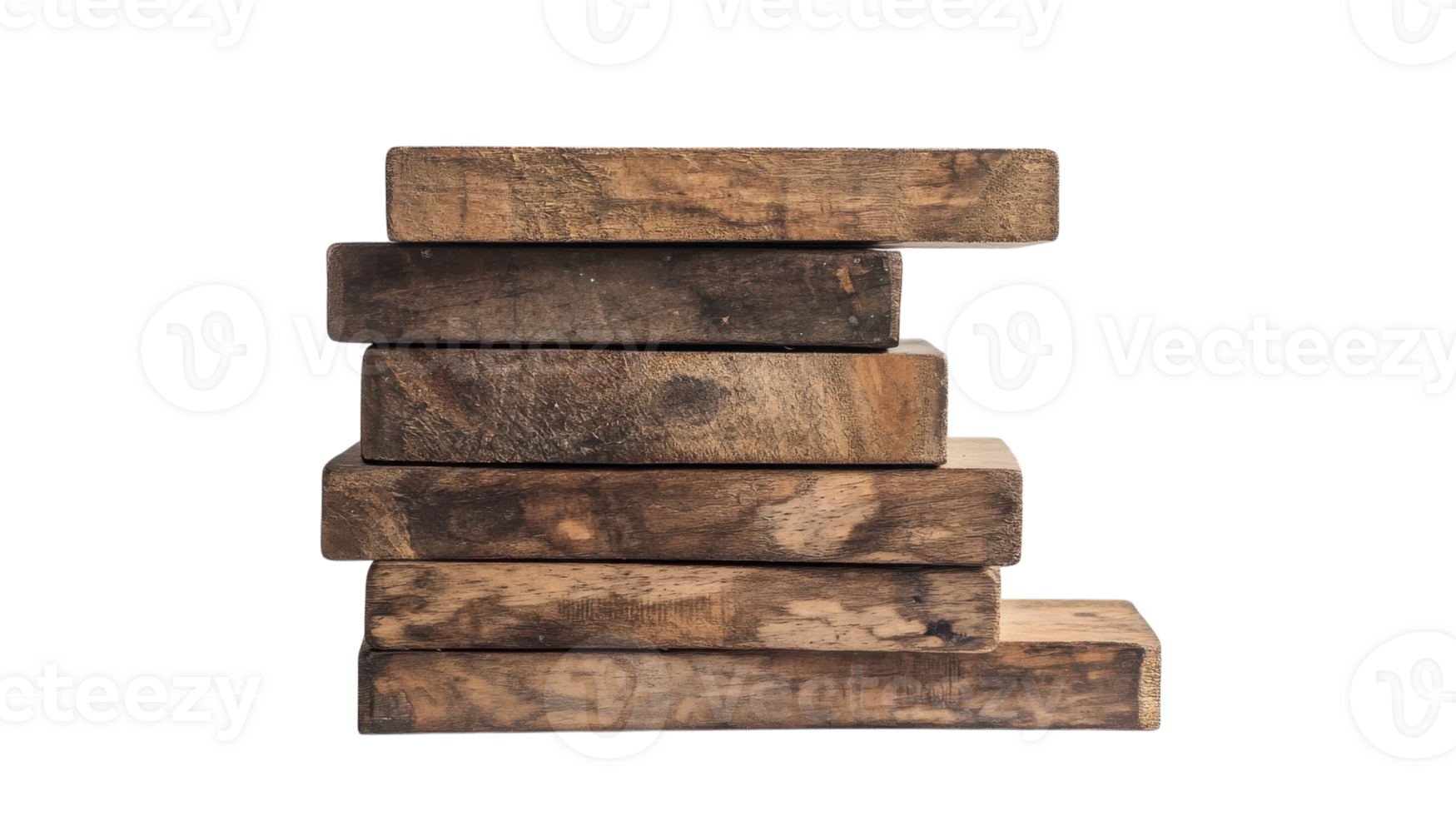 Stacked wooden blocks with natural textures displayed against a plain background png