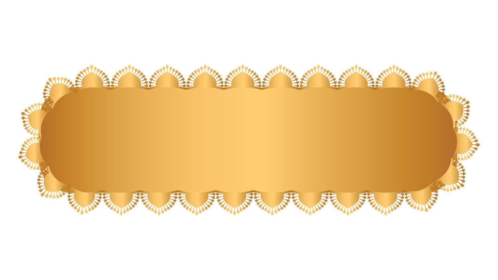 Banners template with arabesque design vector