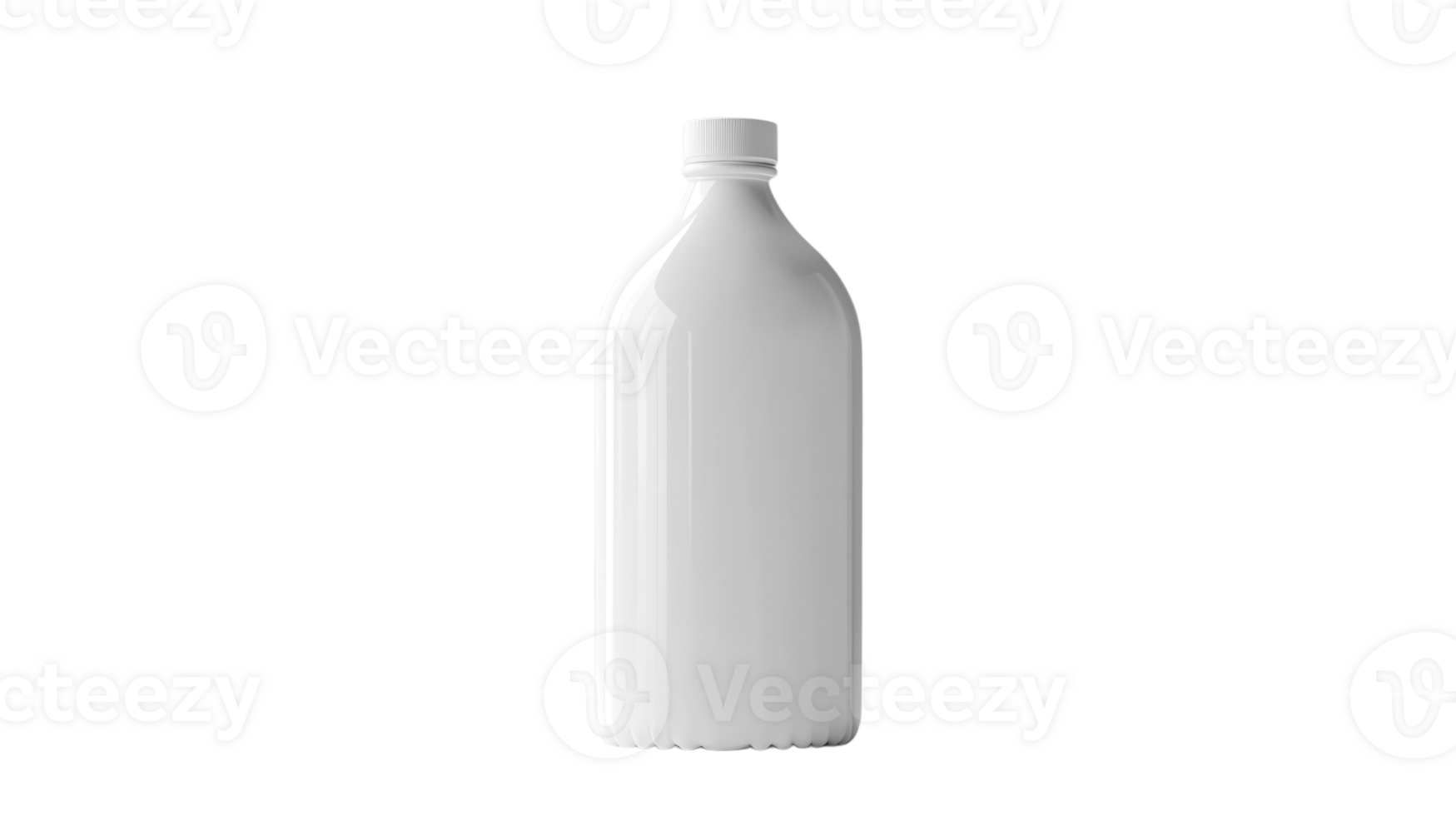 Simple white bottle stands upright against a clean background showcasing its smooth design and practical usability in everyday life png