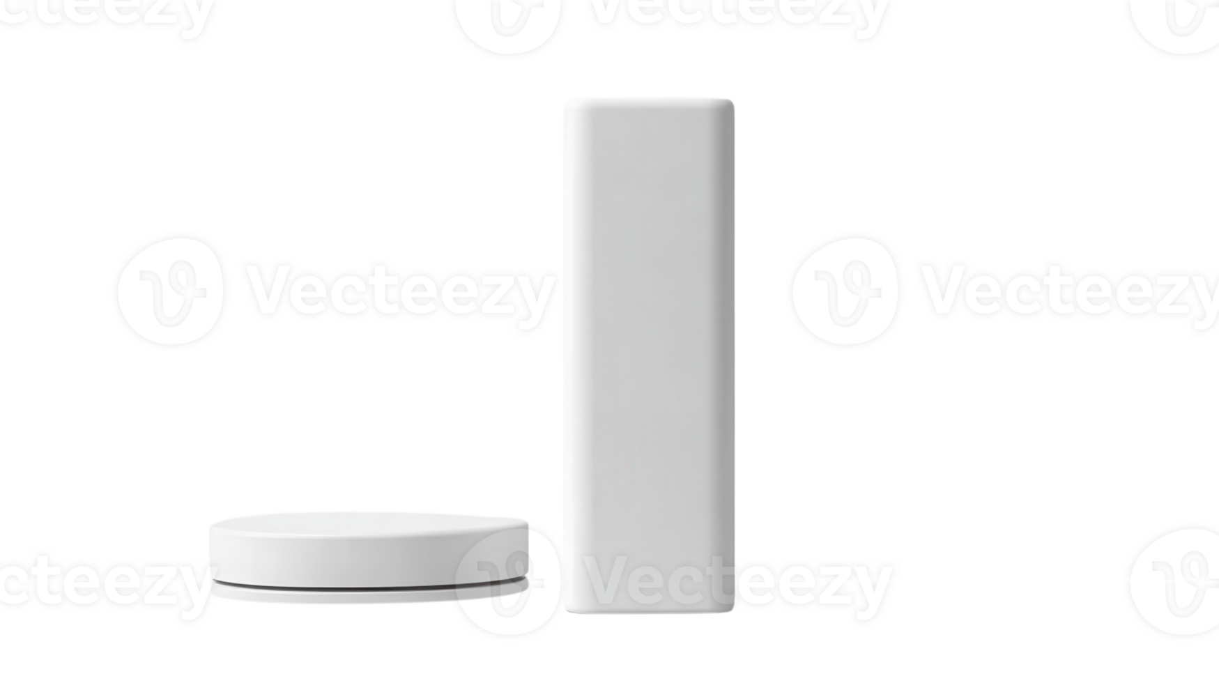 Sleek minimalistic white charger and power bank suitable for modern technology png