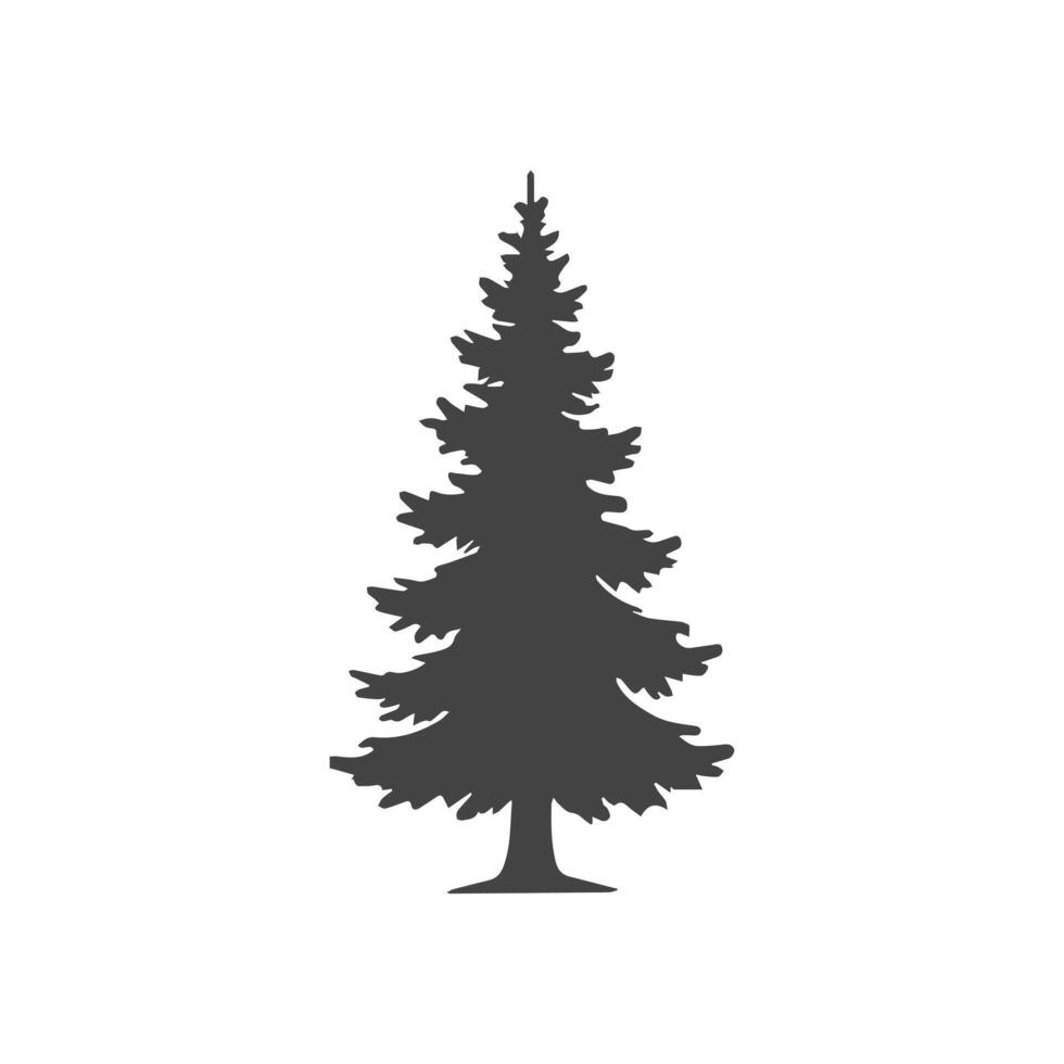 Pine Tree Silhouette Art vector