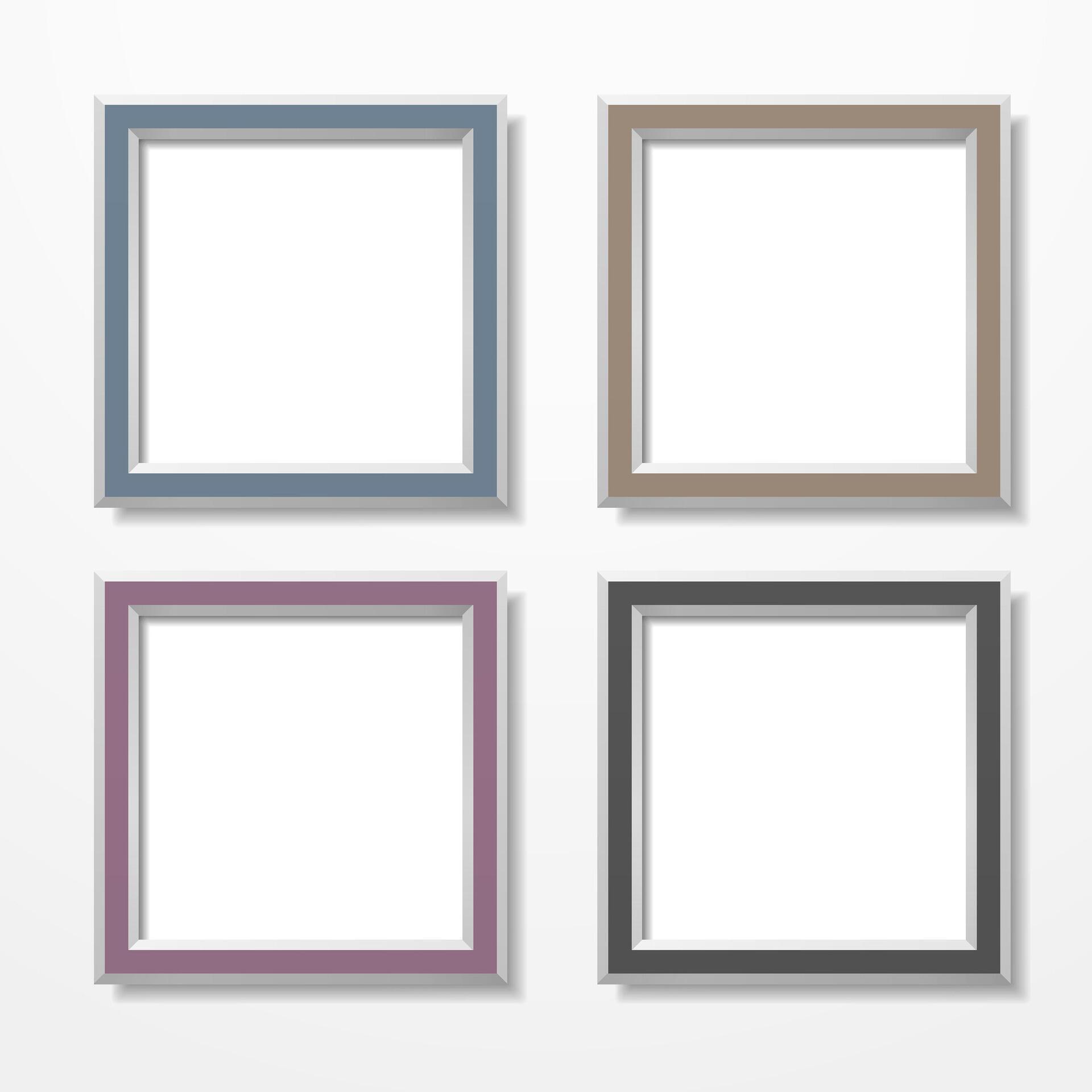 Four square frames 66429969 Vector Art at Vecteezy
