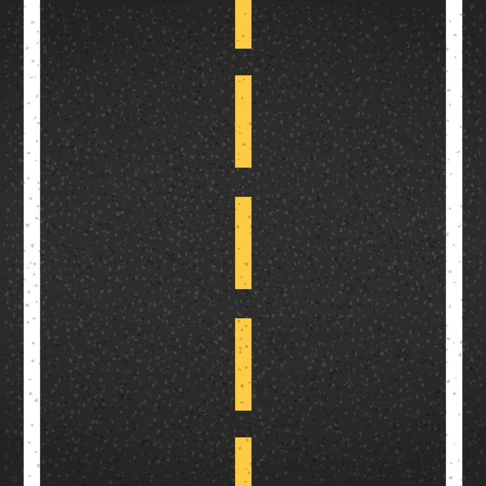 Asphalt road with markings vector