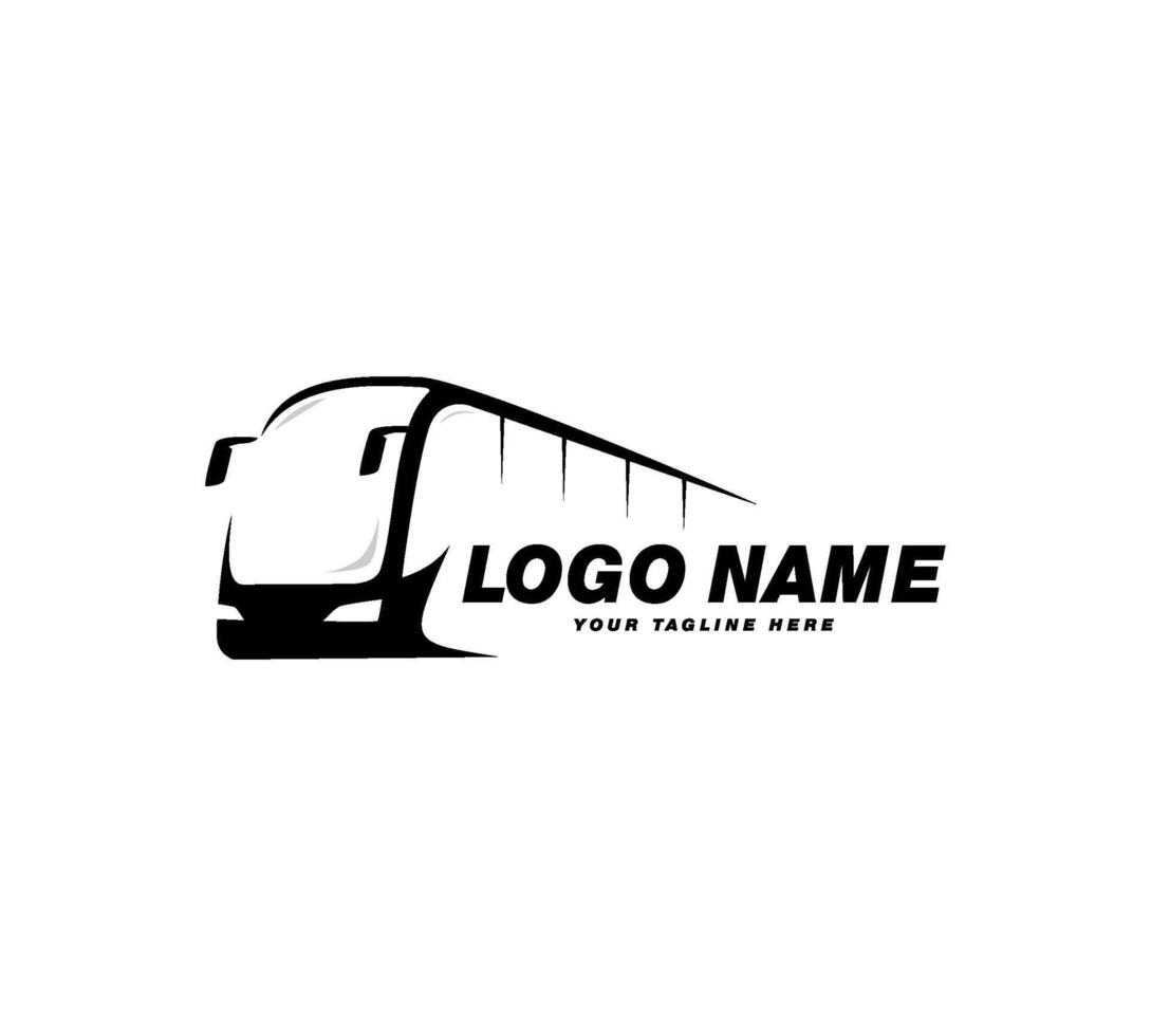 modern bus logo design abstract vector