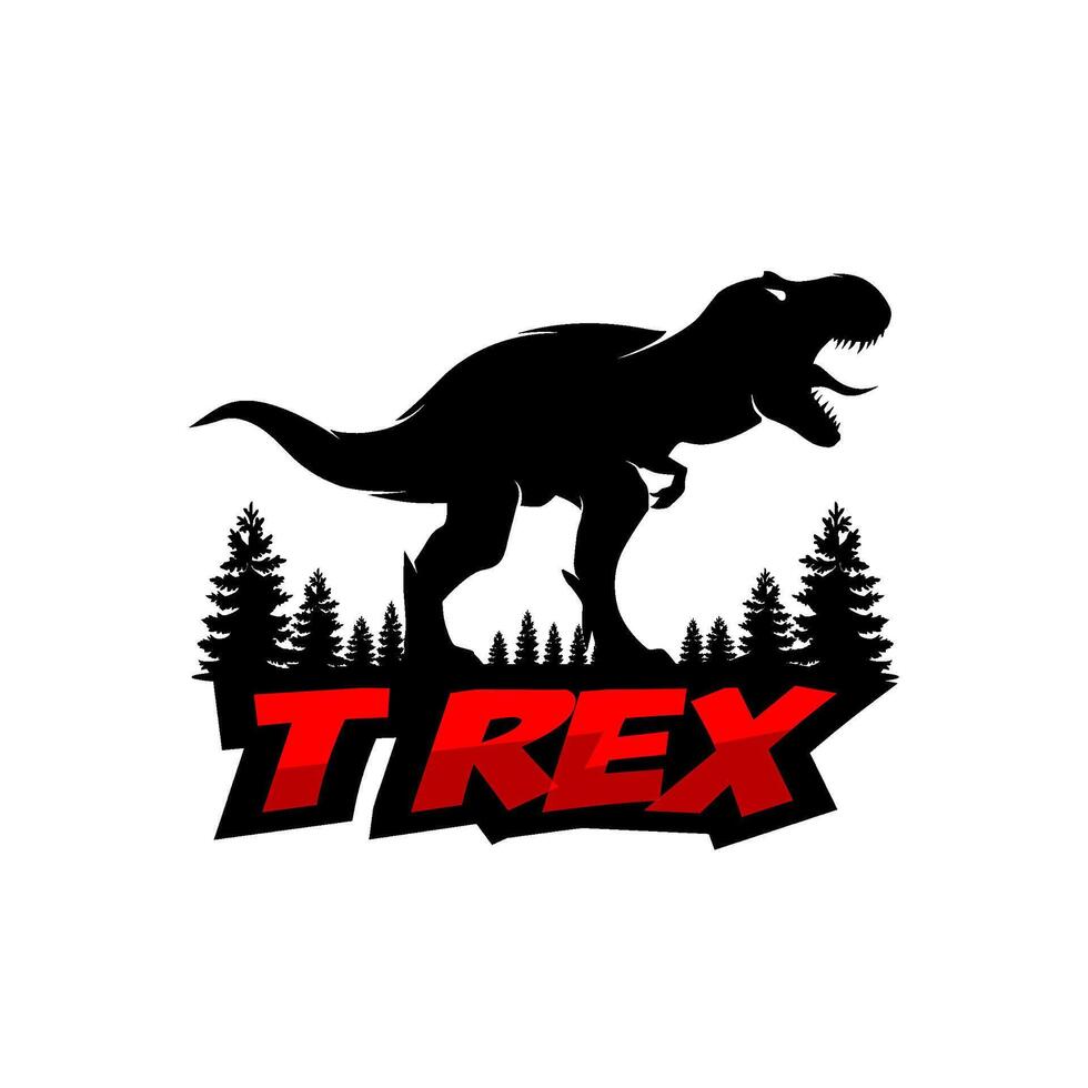 t rex logo design abstract vector