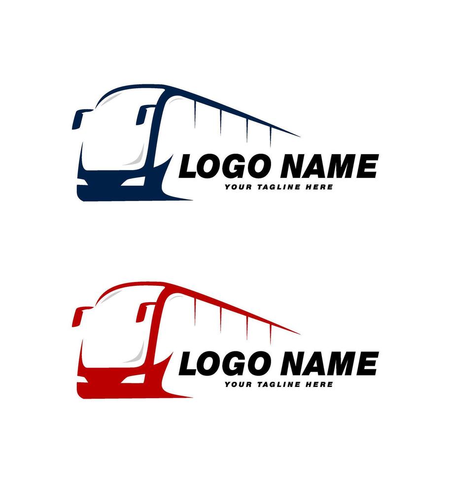 bus transportation logo design template vector