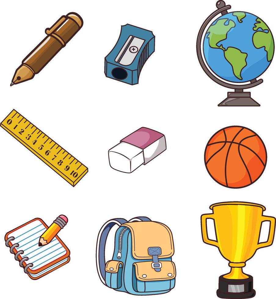 school equipment element education vector