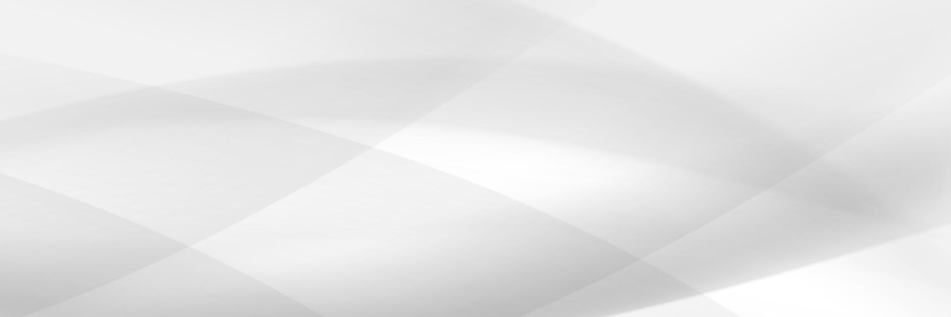 White abstract background with soft diagonal gradient wave lines vector