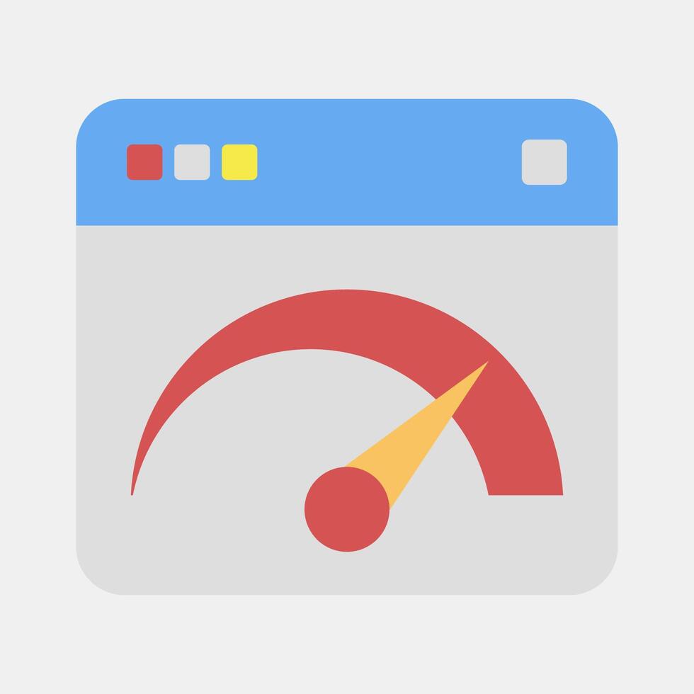 Icon internet speed. Internet network elements. Icon in flat style style. vector