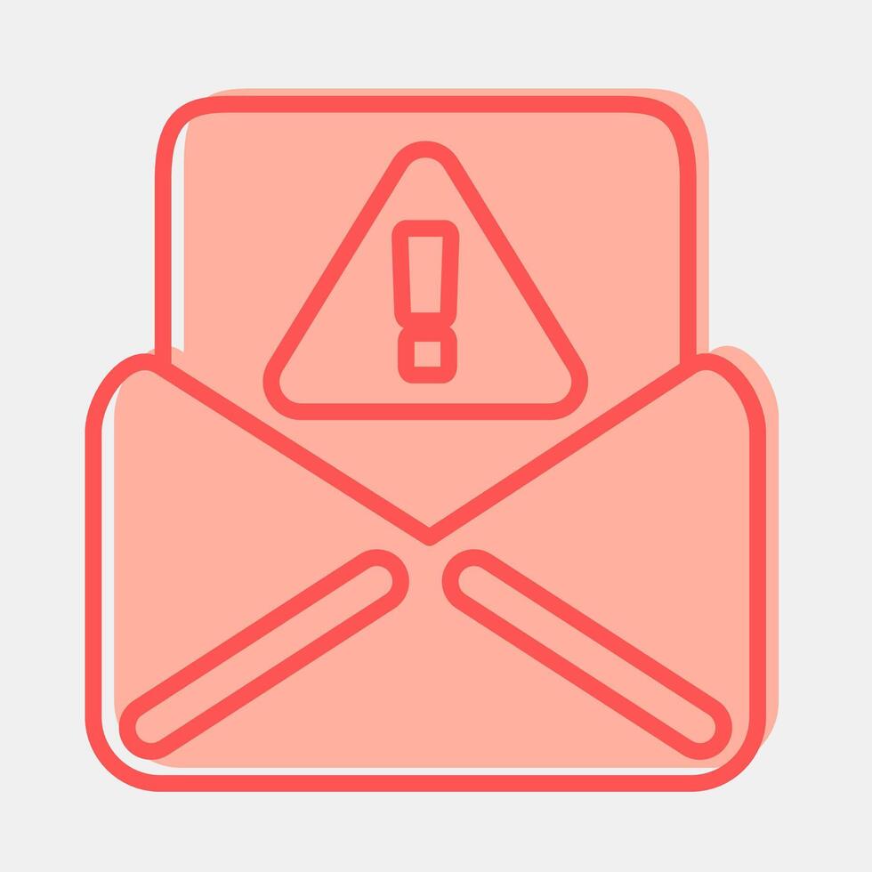 Icon spam. Internet network elements. Icon in two tone style. vector