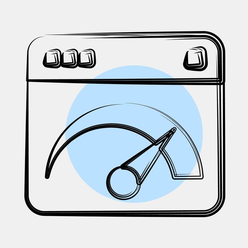 Icon internet speed. Internet network elements. Icon in color spot style. vector