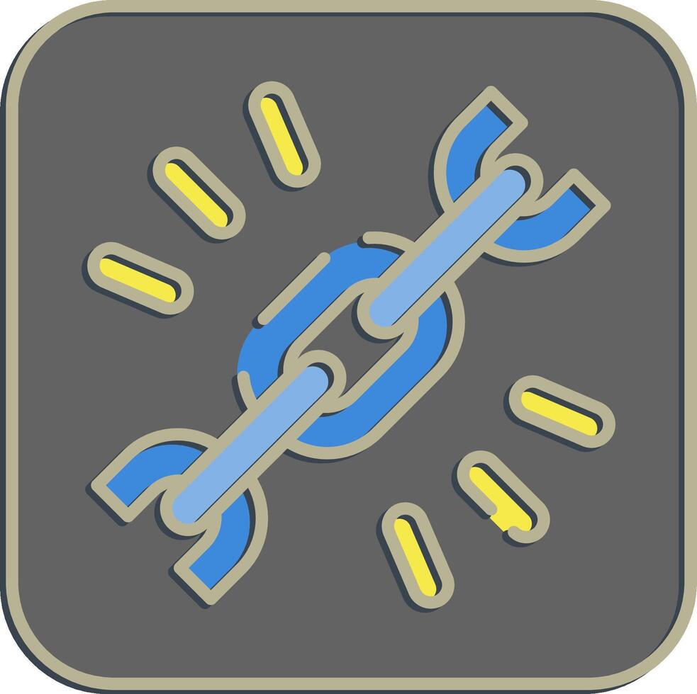 Icon url. Internet network elements. Icon in embossed style. vector