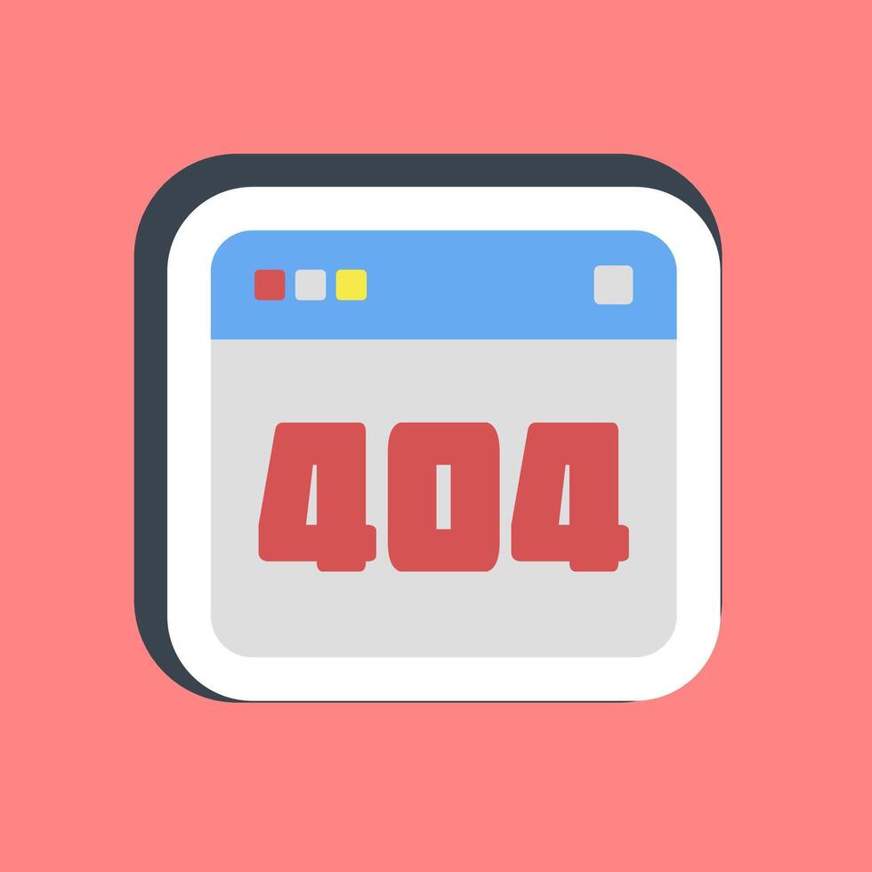 Sticker error. Internet network elements. vector