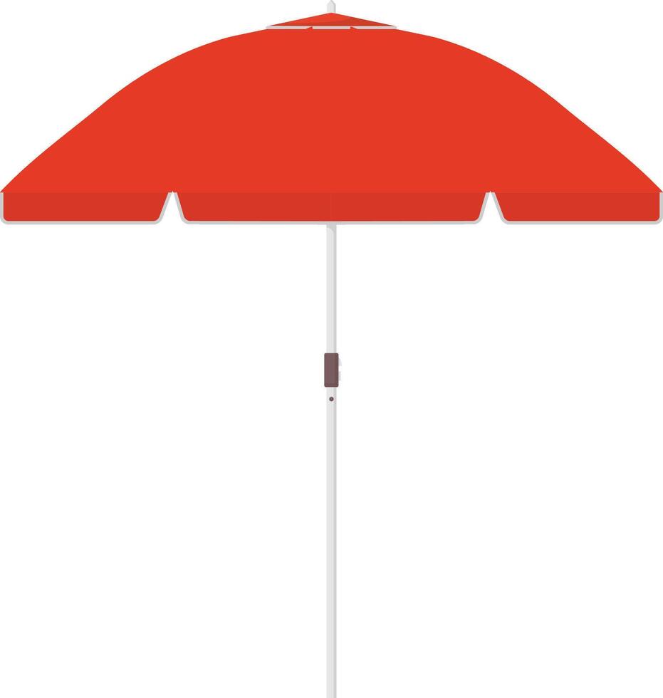 Beach Umbrella Flat Illustration. Clean Icon Design Element on Isolated White Background vector