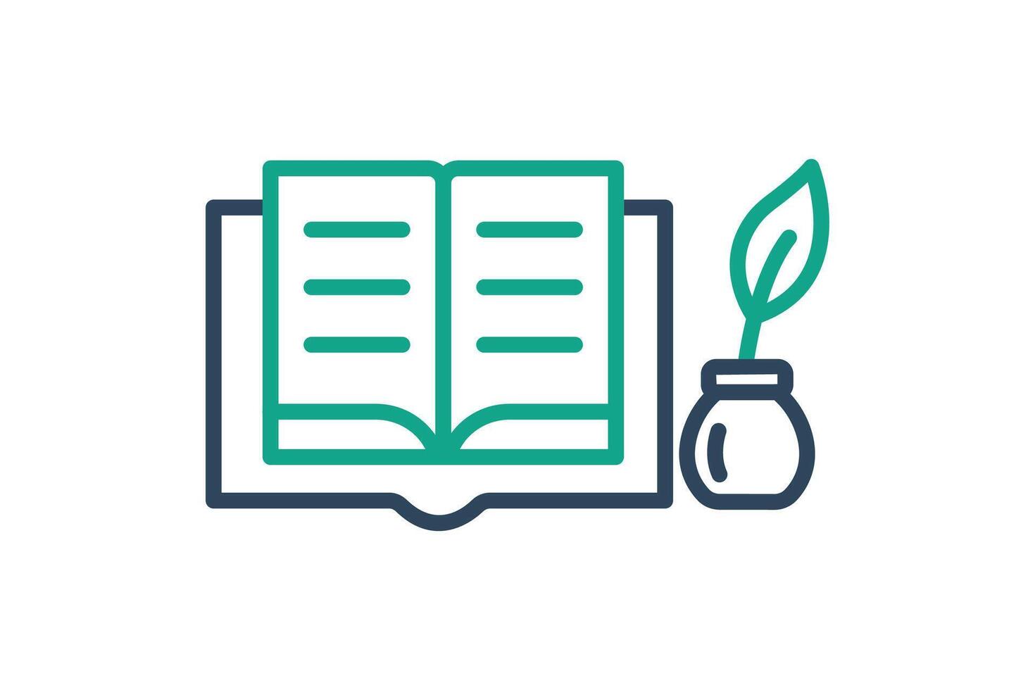 Story icon. line icon style. icon related to branding. business elements illustration vector