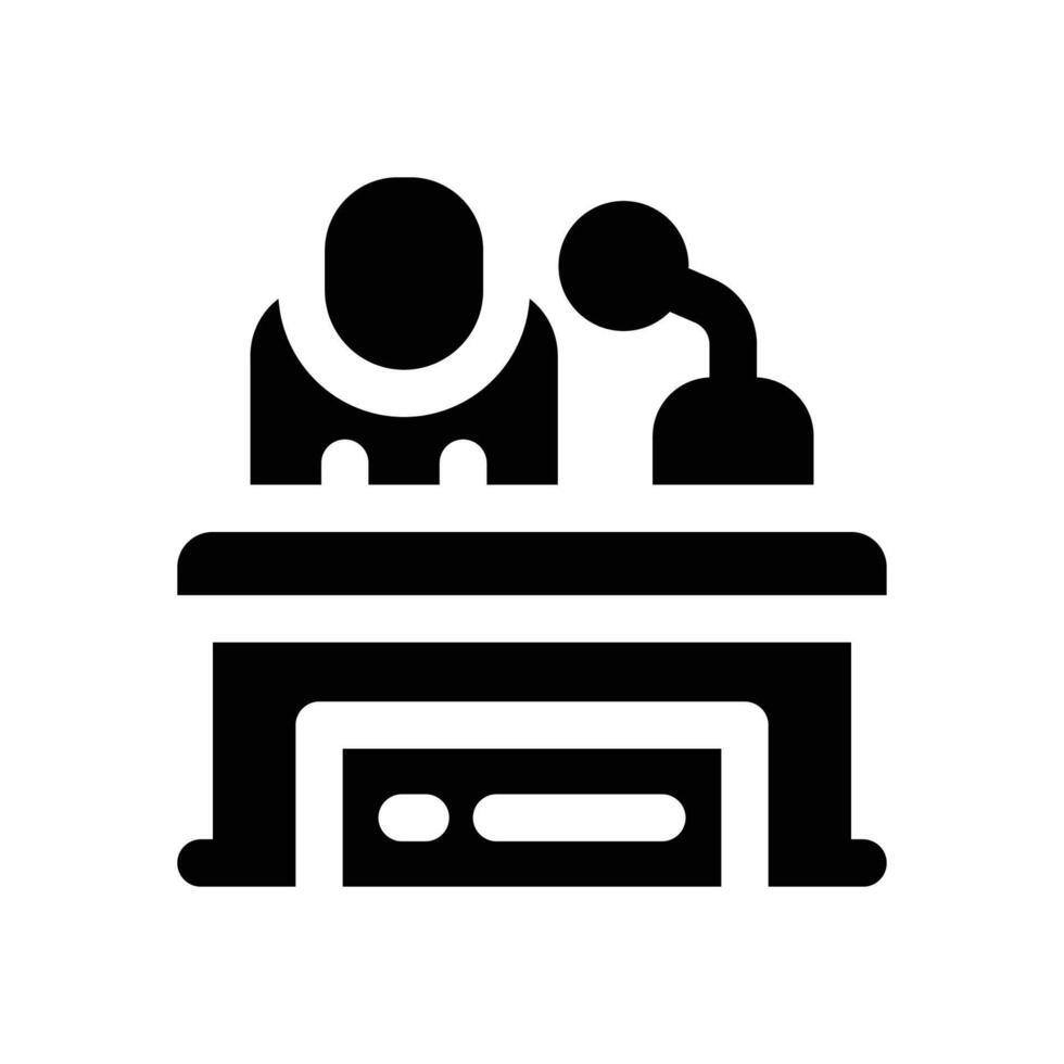 lecture glyph icon. Strong and solid icon for websites, mobile interfaces, presentations, and visual branding. High quality and easy to edit. vector