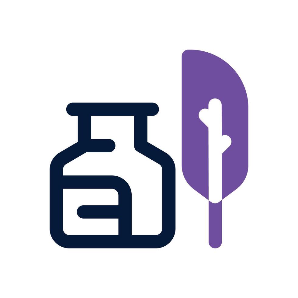 ink dual tone icon. Sleek and modern icon for websites and mobile apps. vector