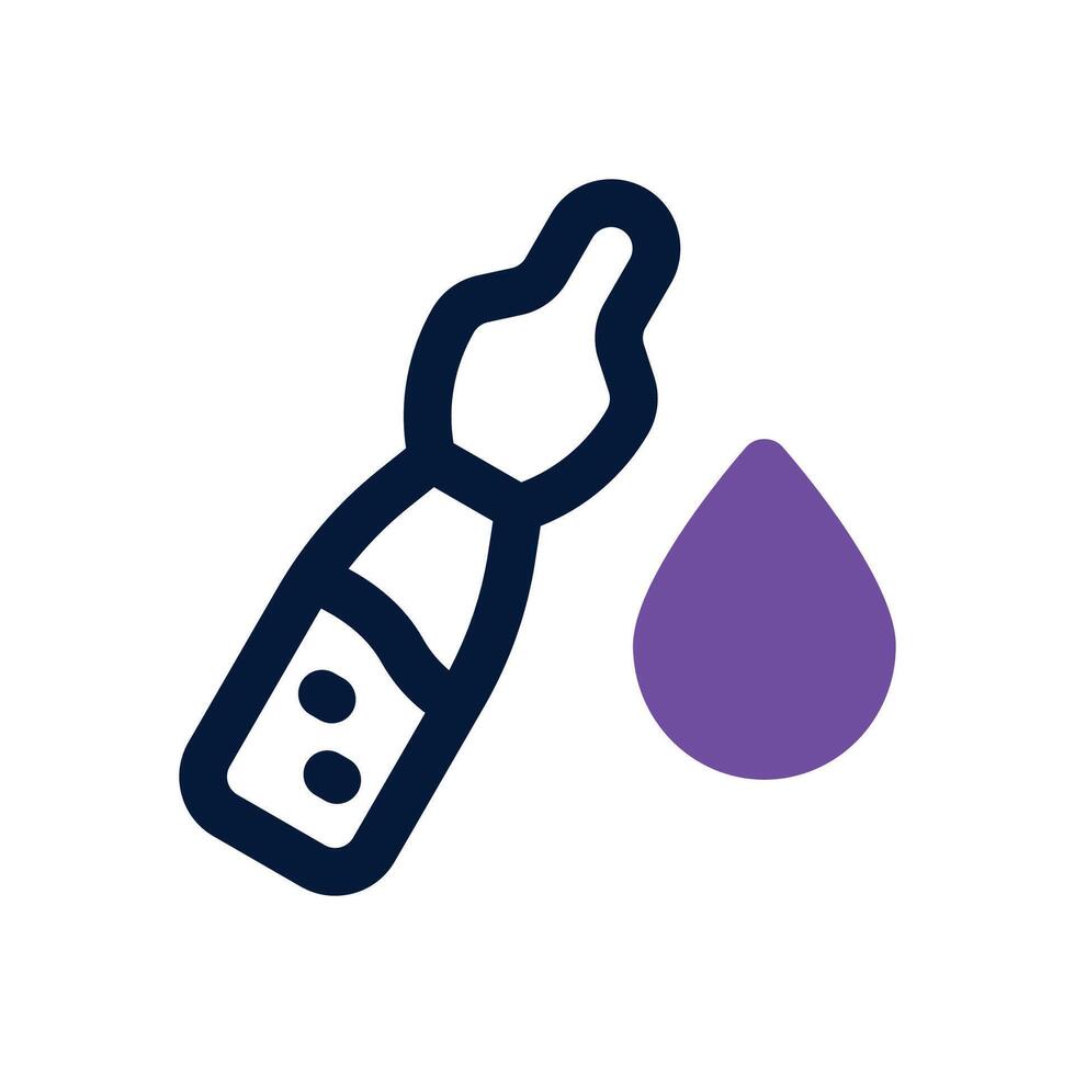 ampoule dual tone icon. Sleek and modern icon for websites and mobile apps. vector