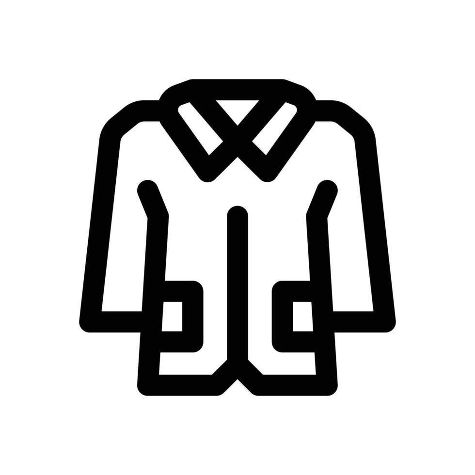 lab coat line icon. Clean and minimalist icon for websites and mobile apps. vector