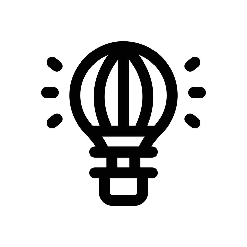 air ballon line icon. Clean and minimalist icon for websites and mobile apps. vector