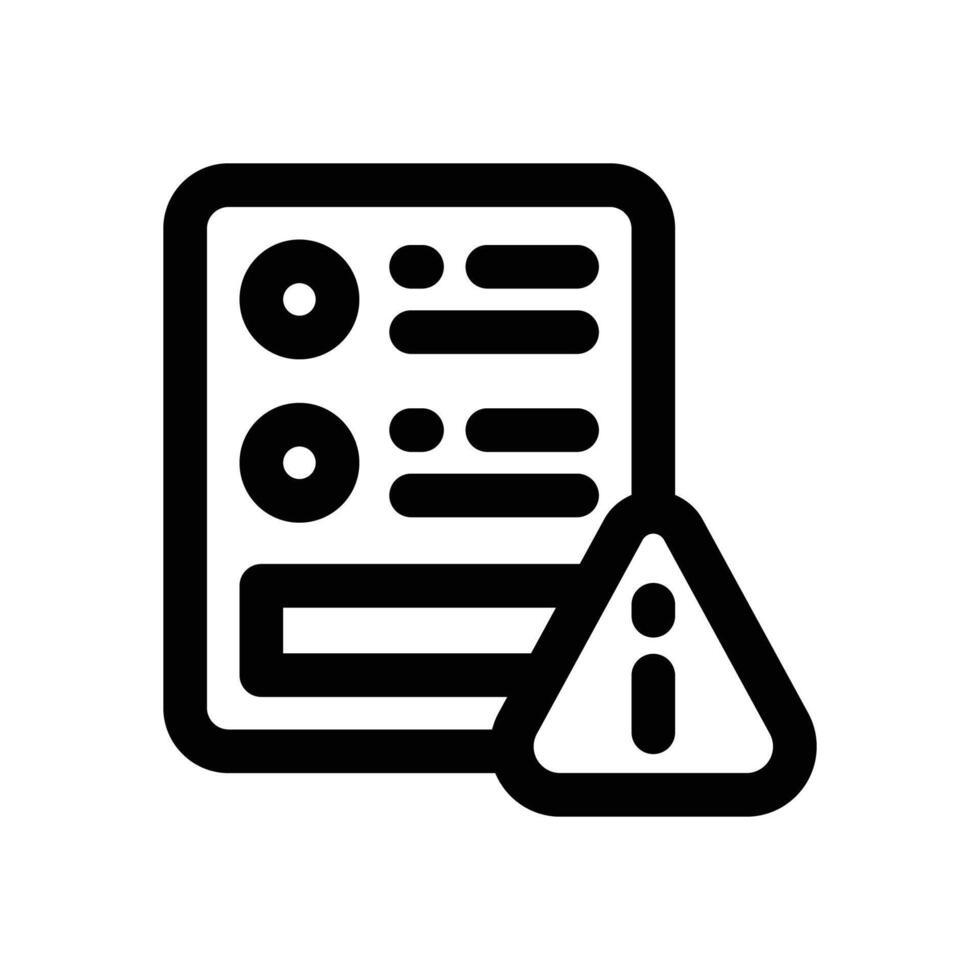 risk assessment line icon. Clean and minimalist icon for websites and mobile apps. vector