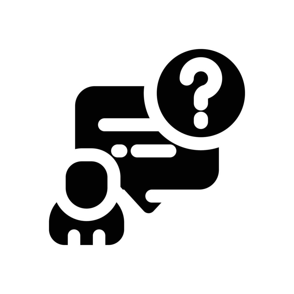 clarification glyph icon. Strong and solid icon for websites and mobile apps. vector