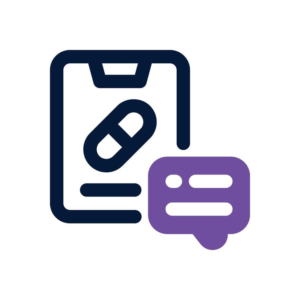 online pharmacy dual tone icon. Sleek and modern icon for websites and mobile apps. vector