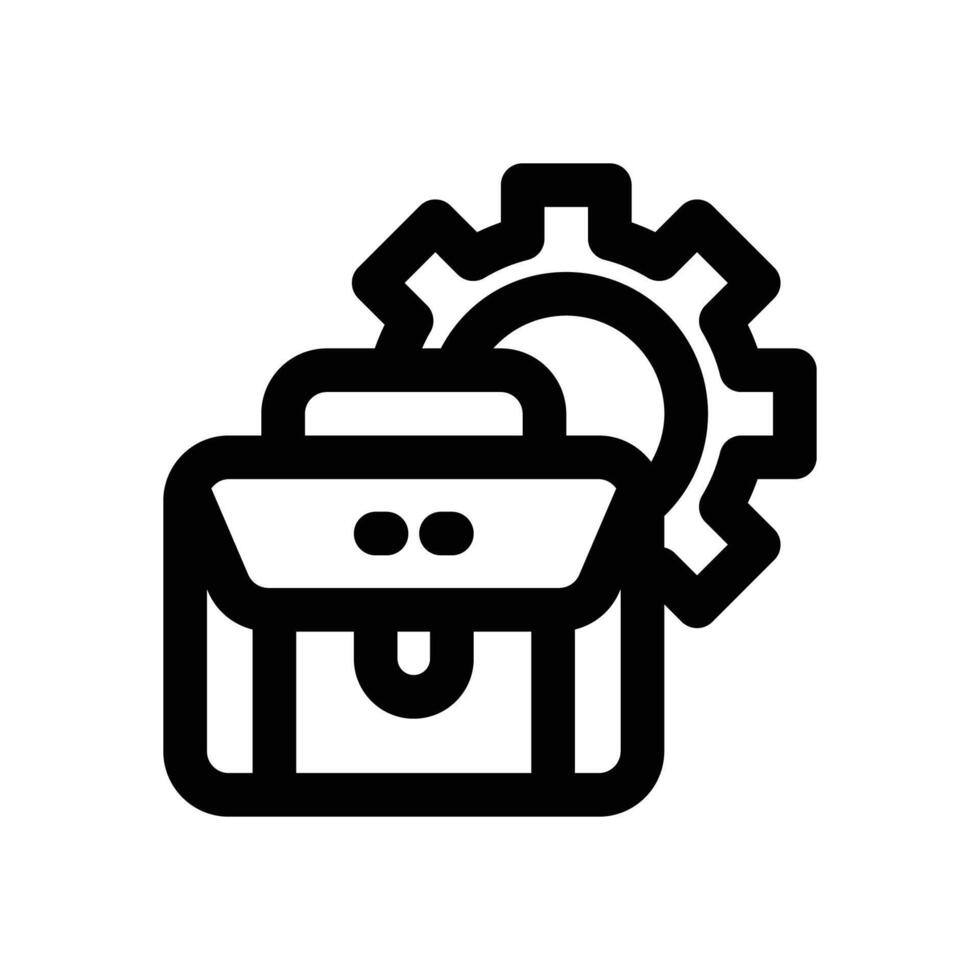 work experience line icon. Clean and minimalist icon for websites and mobile apps. vector