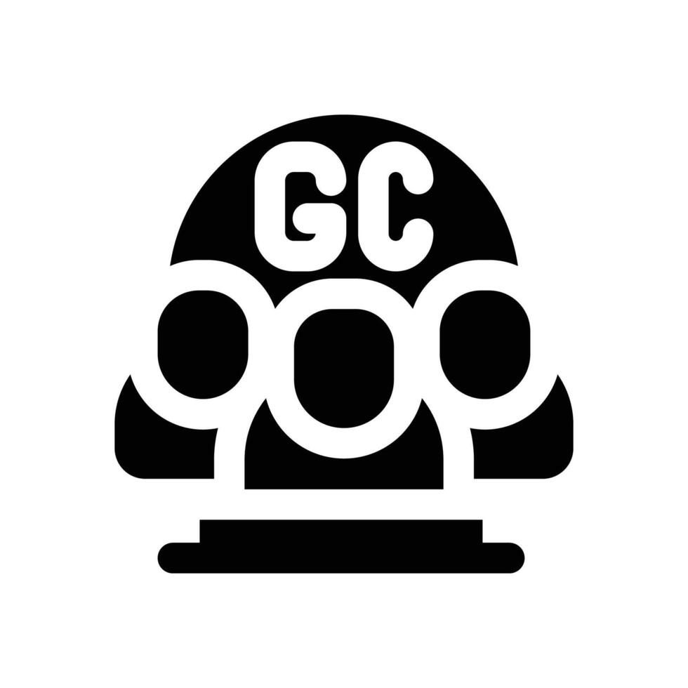 group class glyph icon. Strong and solid icon for websites and mobile apps. vector