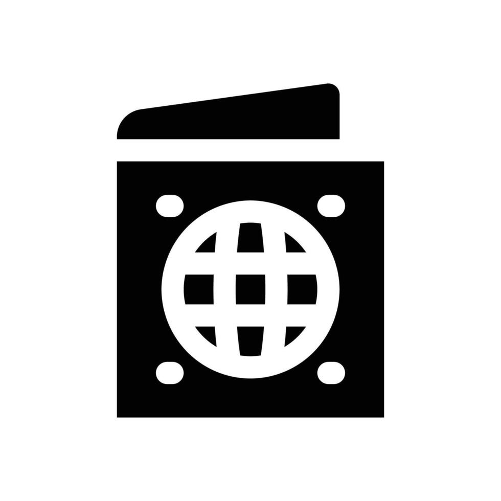 passport glyph icon. Strong and solid icon for websites, mobile interfaces, presentations, and visual branding. High quality and easy to edit. vector