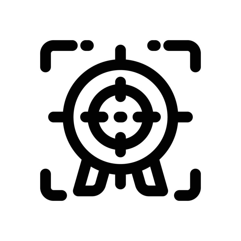 focus line icon. Clean and minimalist icon for websites and mobile apps. vector