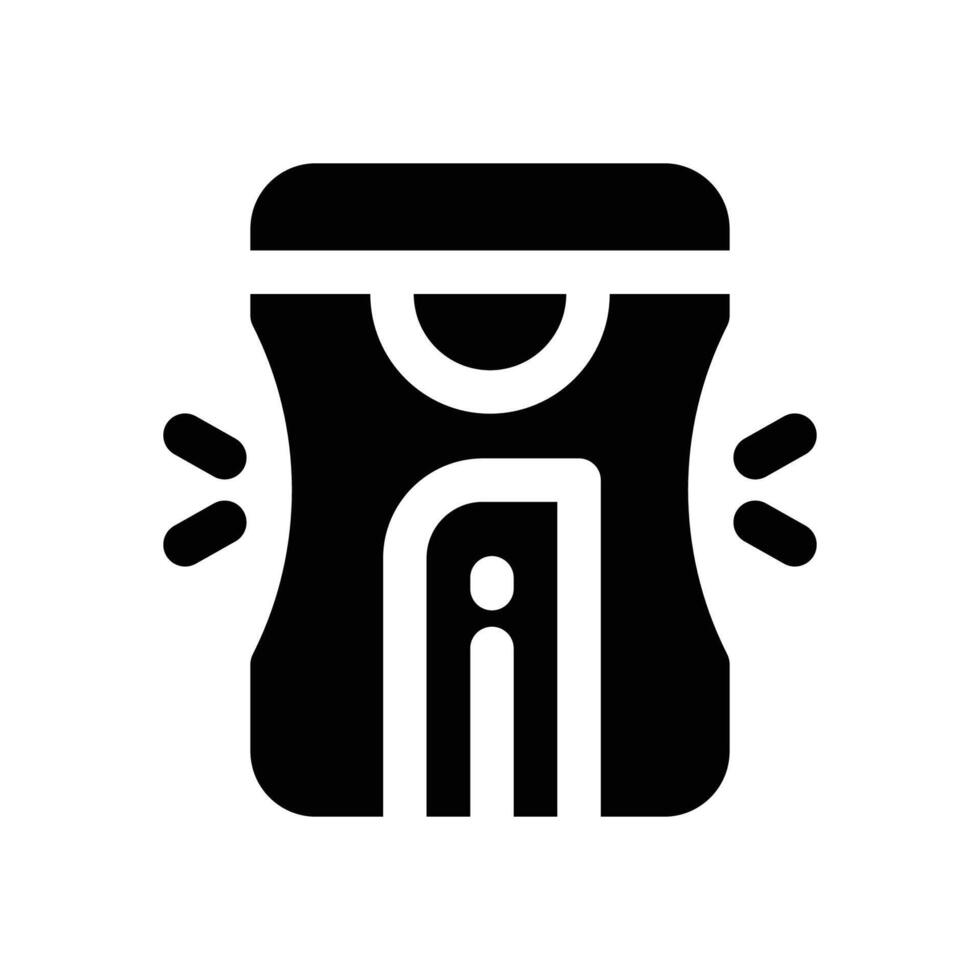 sharpener glyph icon. Strong and solid icon for websites, mobile interfaces, presentations, and visual branding. High quality and easy to edit. vector