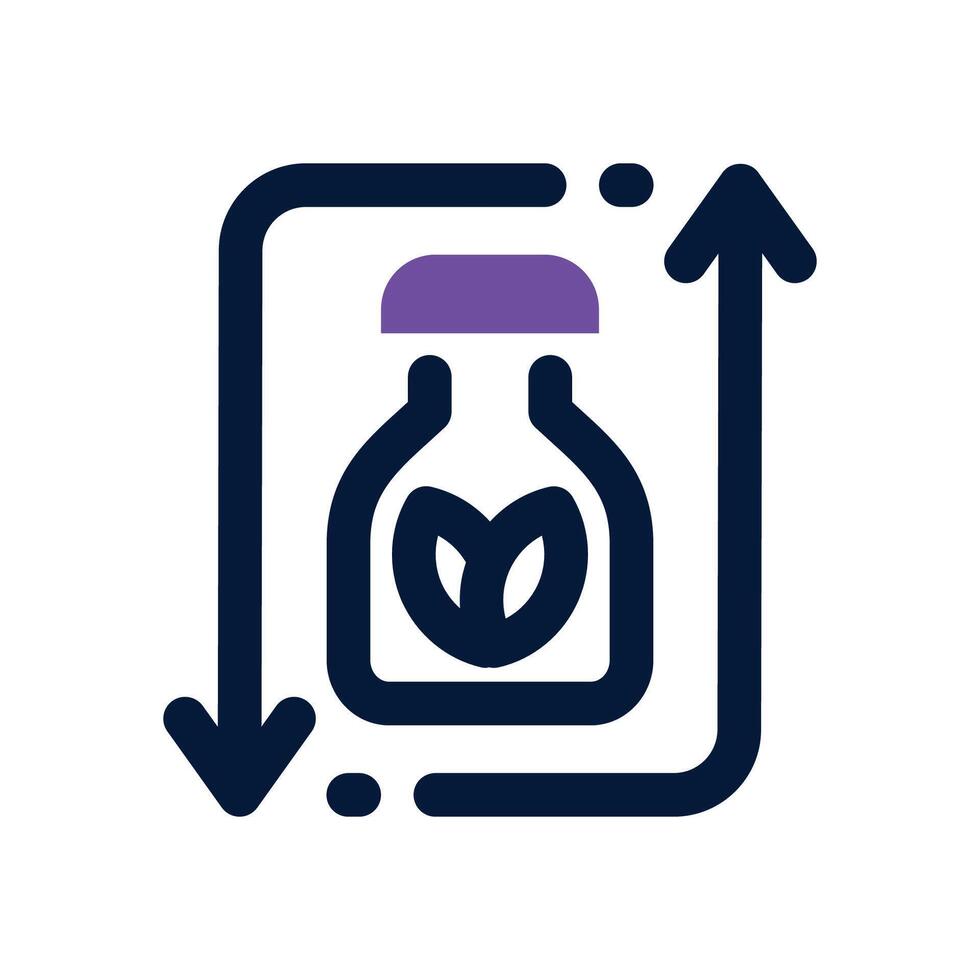 detox dual tone icon. Sleek and modern icon for websites and mobile apps. vector