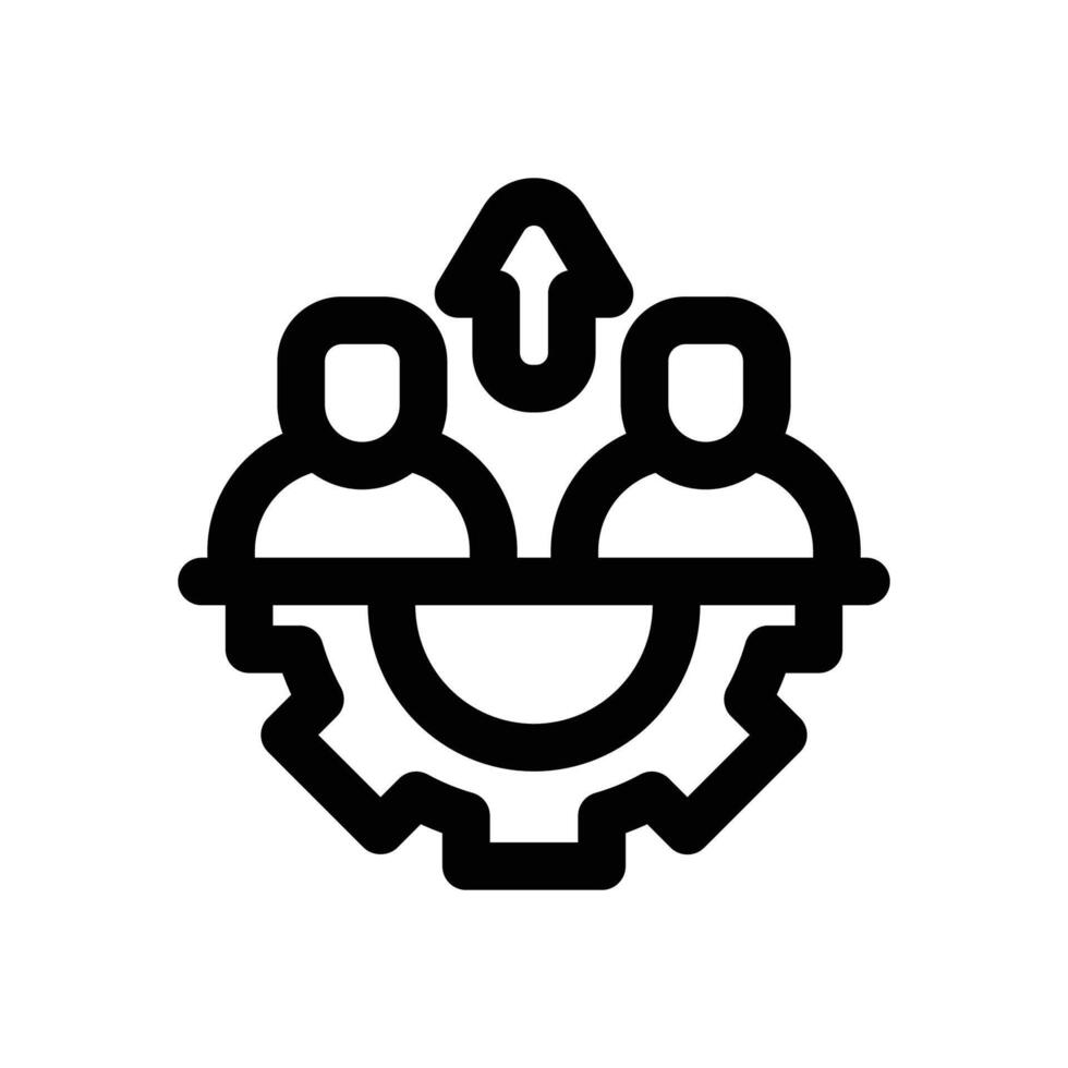 workforce line icon. Clean and minimalist icon for websites and mobile apps. vector