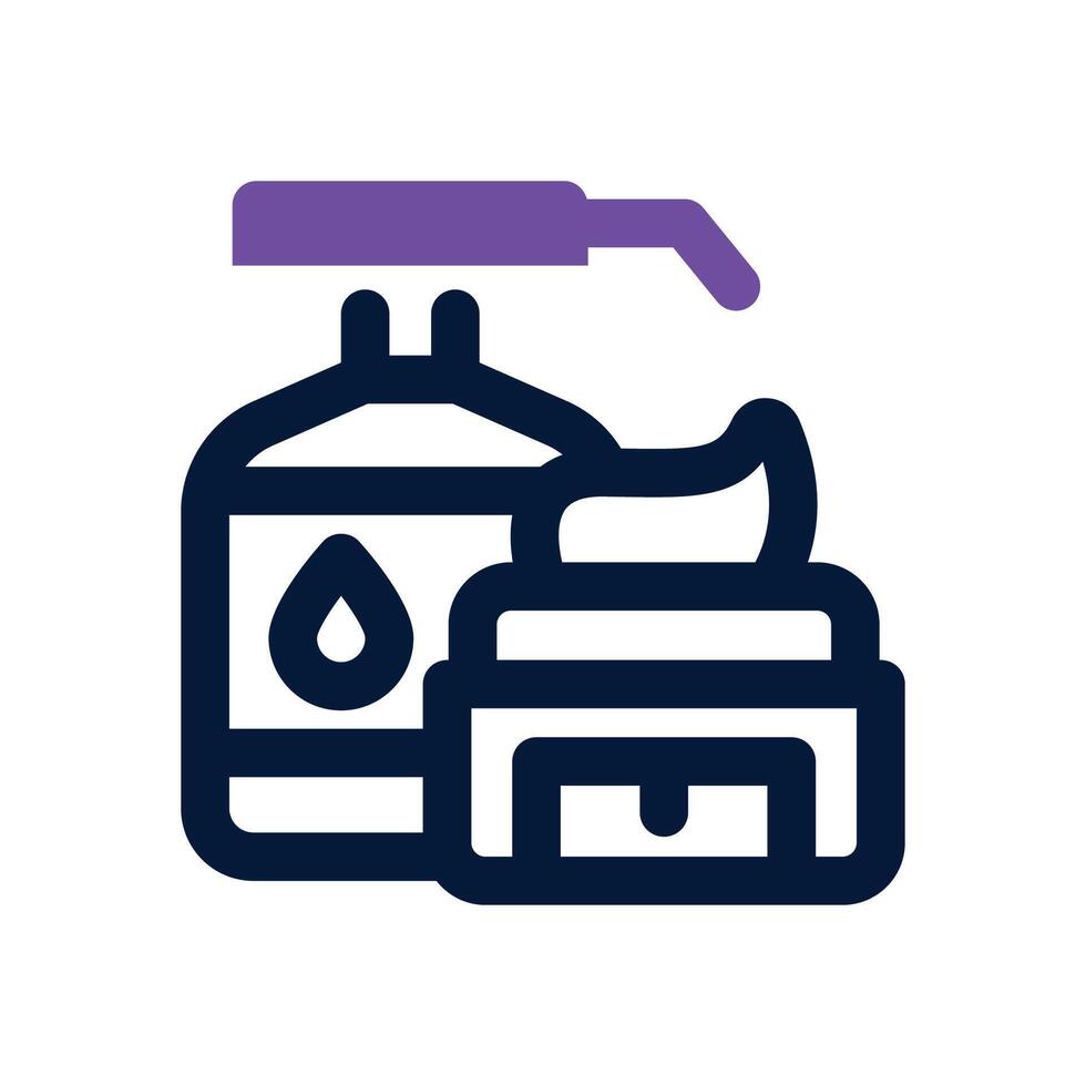 skincare dual tone icon. Sleek and modern icon for websites and mobile apps. vector