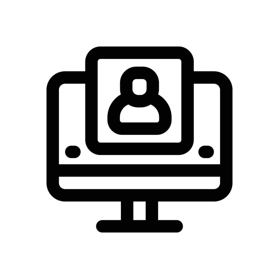job application line icon. Clean and minimalist icon for websites and mobile apps. vector