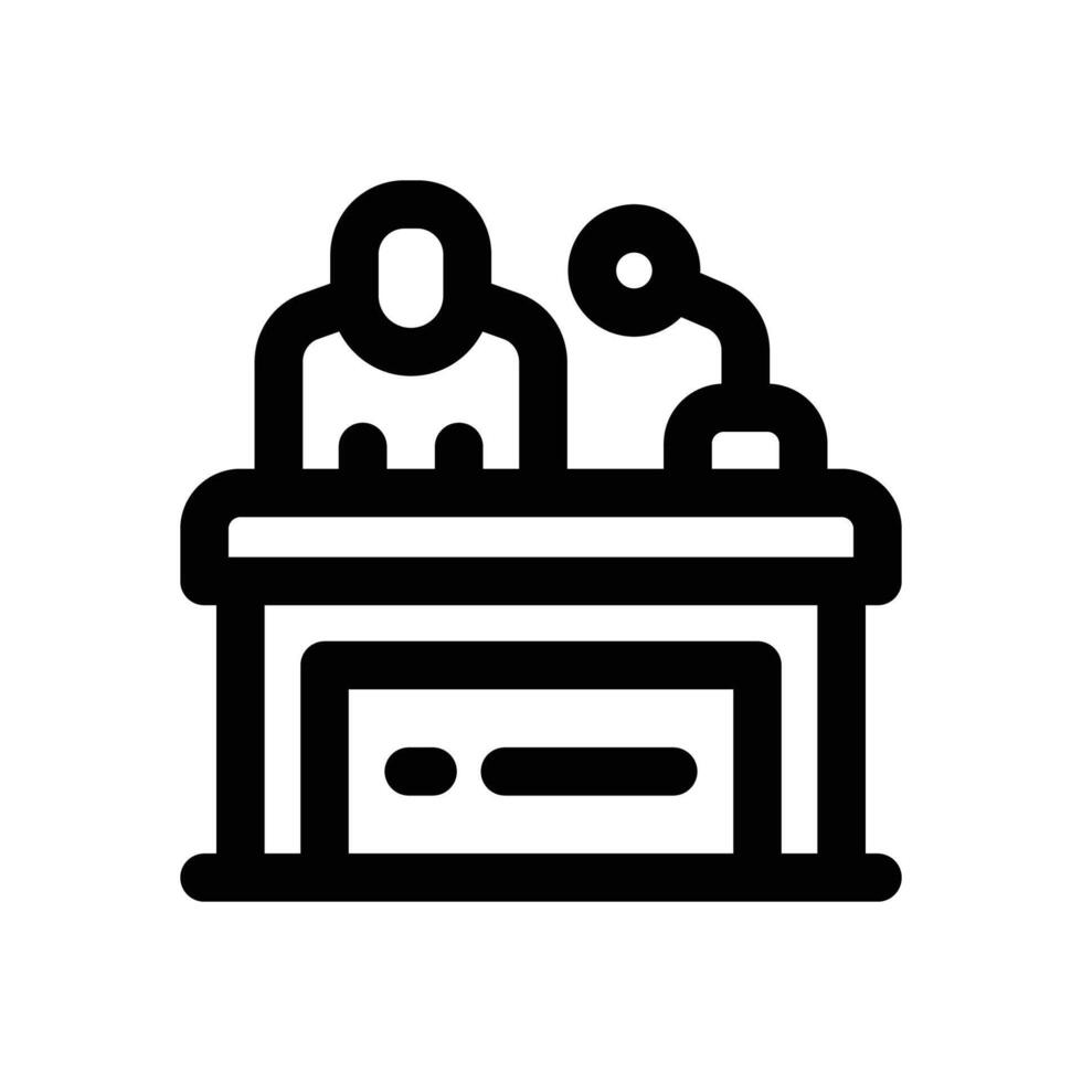 lecture line icon. Clean and minimalist icon for websites and mobile apps. vector