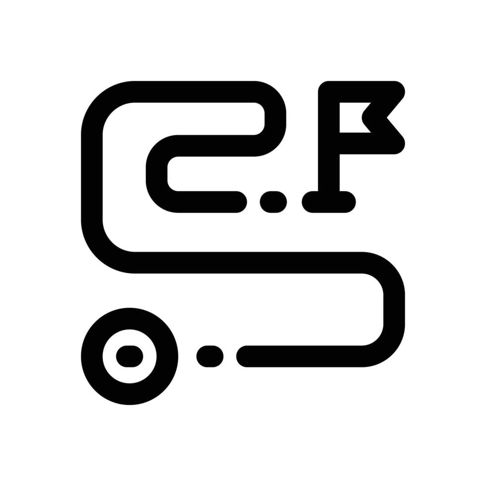 destination glyph icon. Strong and solid icon for websites and mobile apps. vector