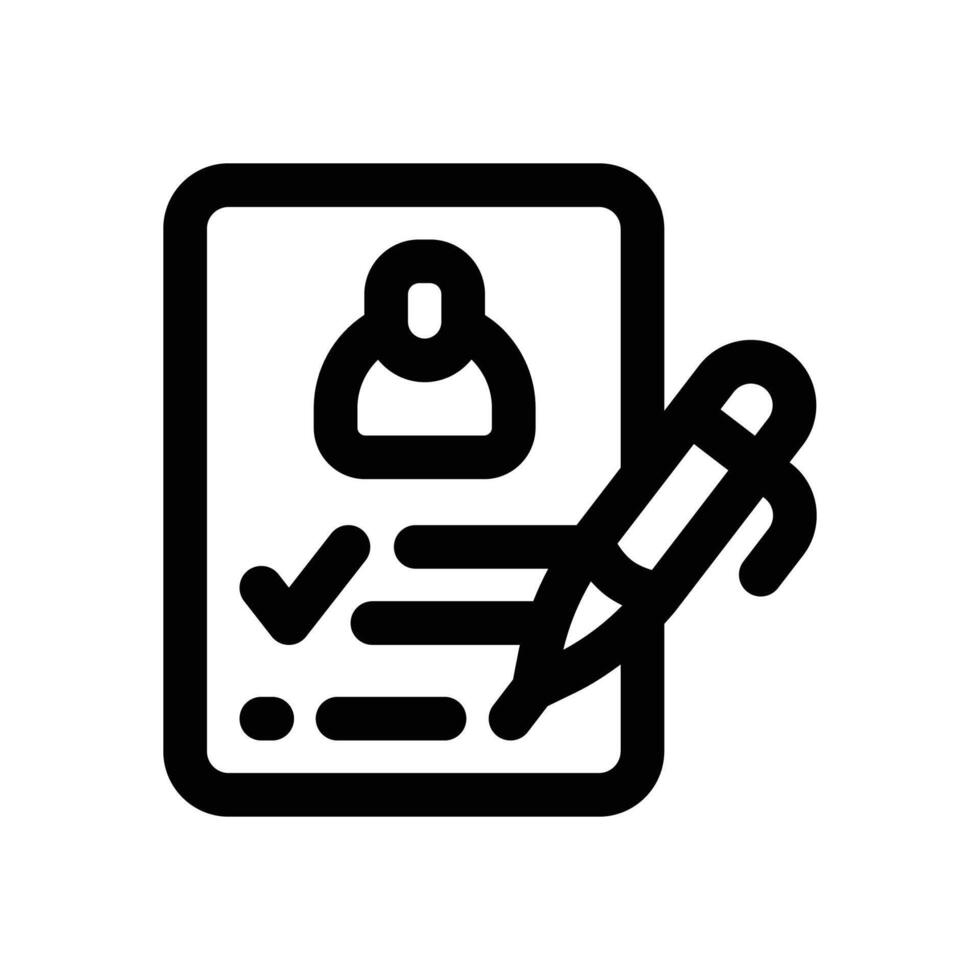 enroll line icon. Clean and minimalist icon for websites and mobile apps. vector