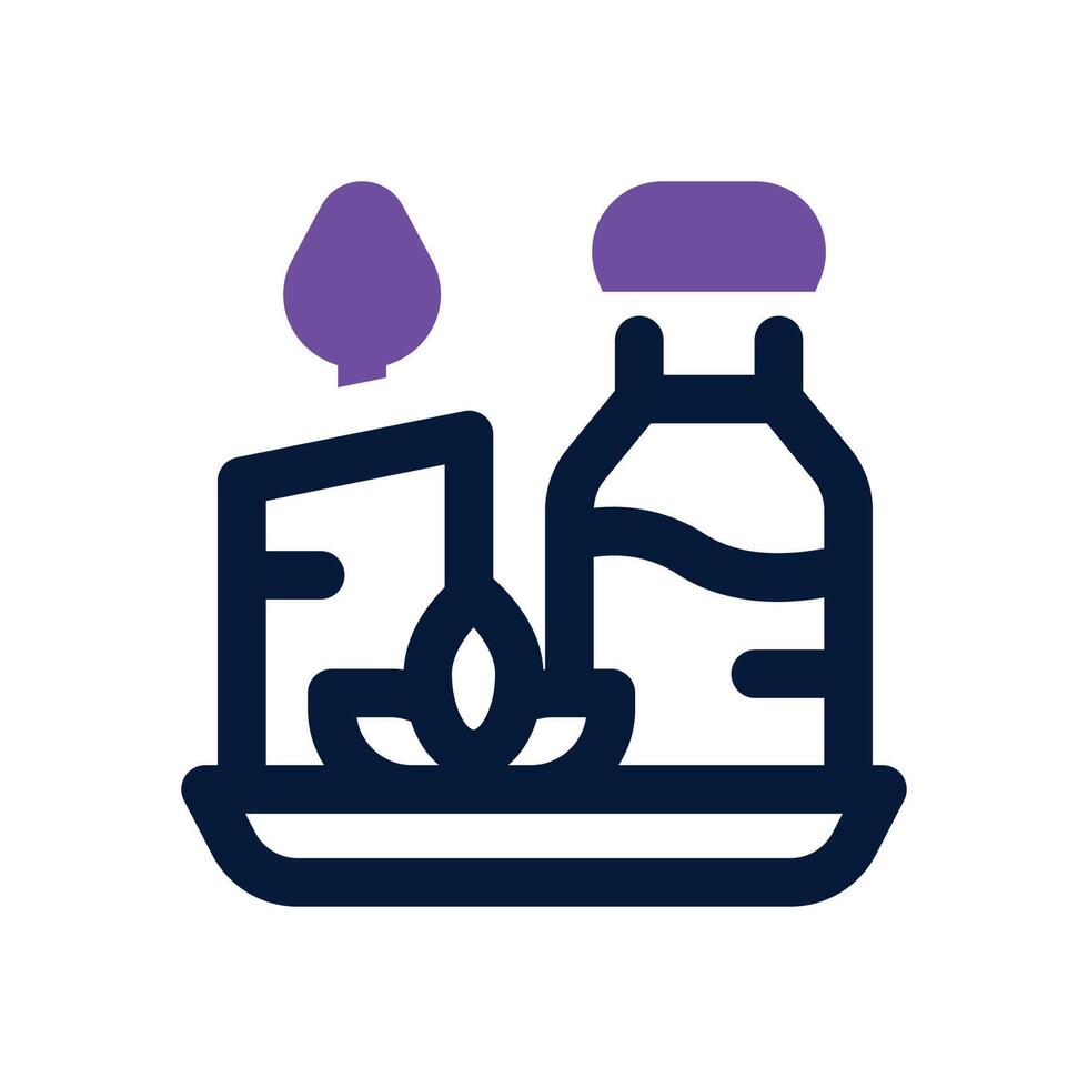 spa dual tone icon. Sleek and modern icon for websites and mobile apps. vector