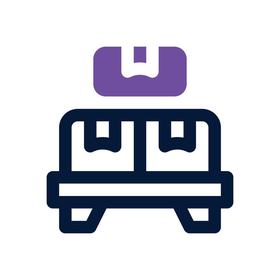 warehouse shelf dual tone icon. Sleek and modern icon for websites and mobile apps. vector