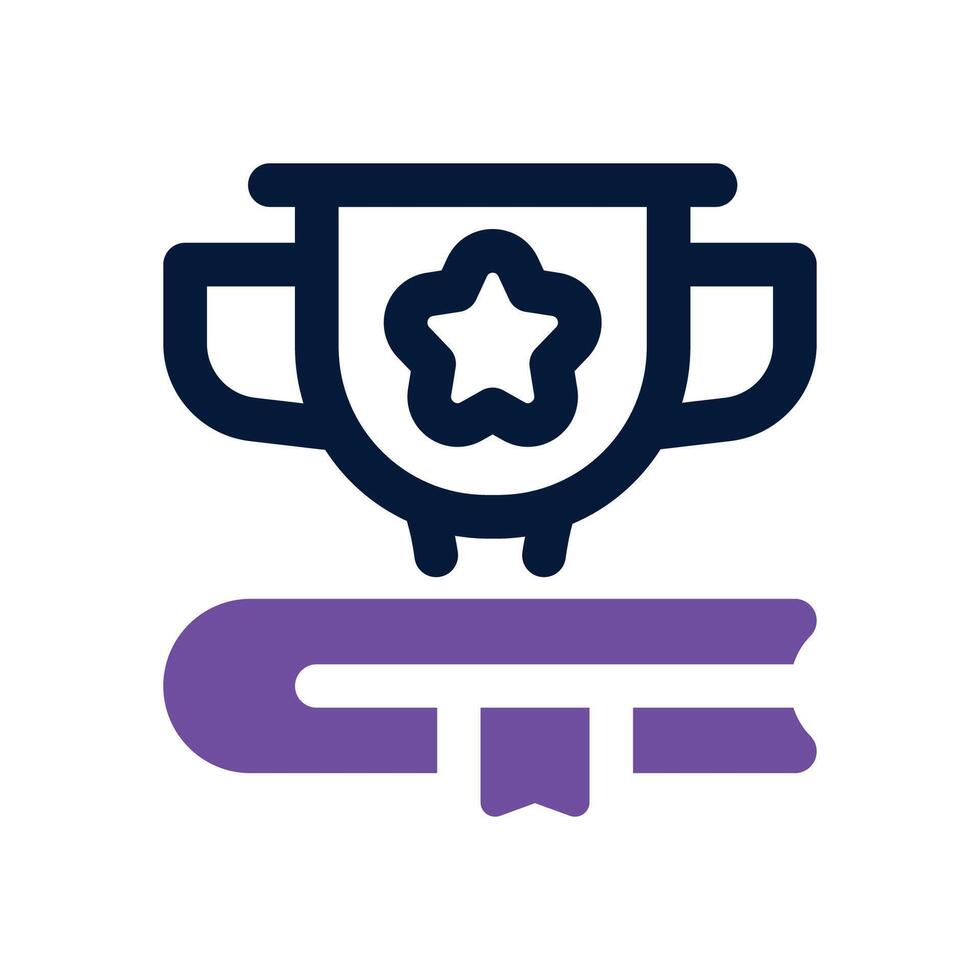 academic achievement dual tone icon. Sleek and modern icon for websites and mobile apps. vector