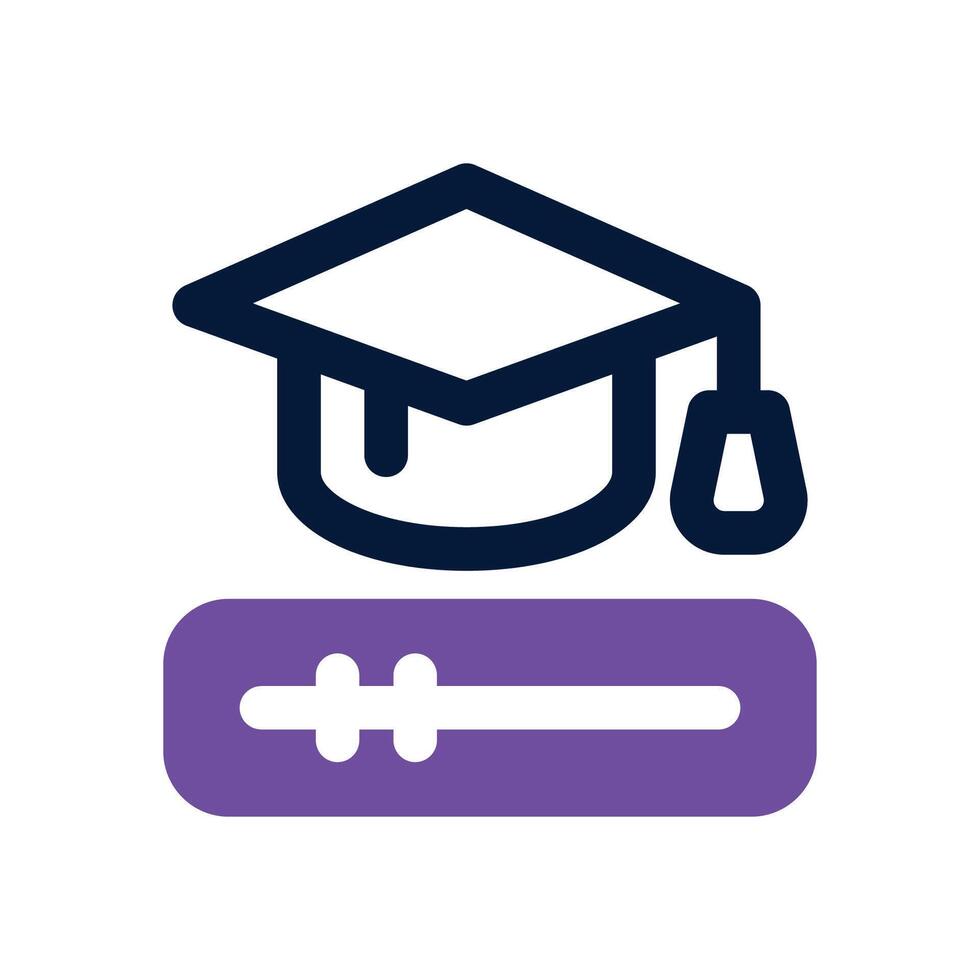 learning duotone icon. Sleek and modern icon for websites, mobile apps, marketing materials, and corporate design. Fully scalable and ready to use. vector