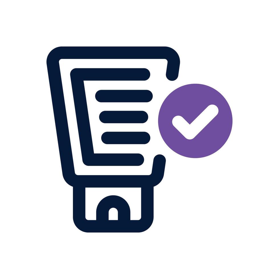 sun screen dual tone icon. Sleek and modern icon for websites and mobile apps. vector