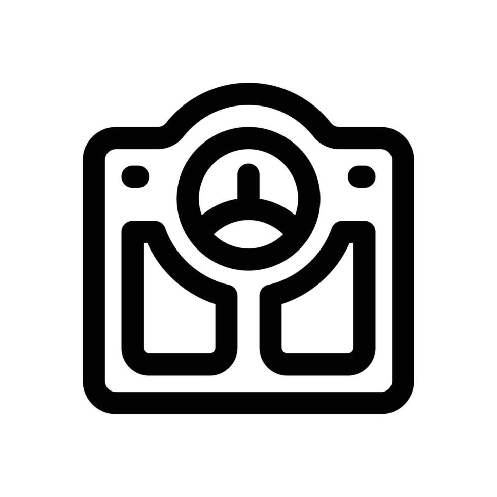 body scale line icon. Clean and minimalist icon for websites and mobile apps. vector