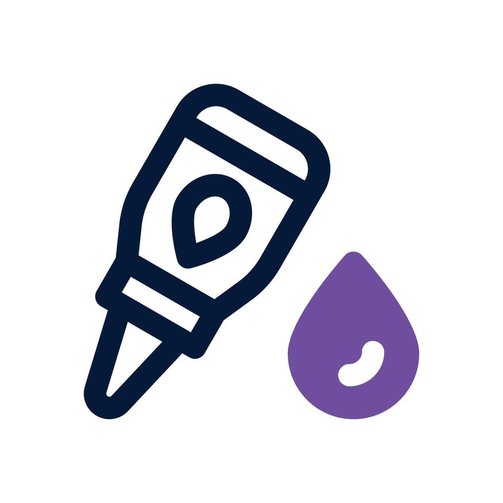 glue dual tone icon. Sleek and modern icon for websites and mobile apps. vector