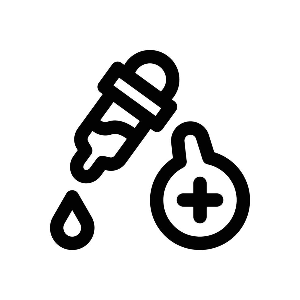 oral vaccine line icon. Clean and minimalist icon for websites and mobile apps. vector