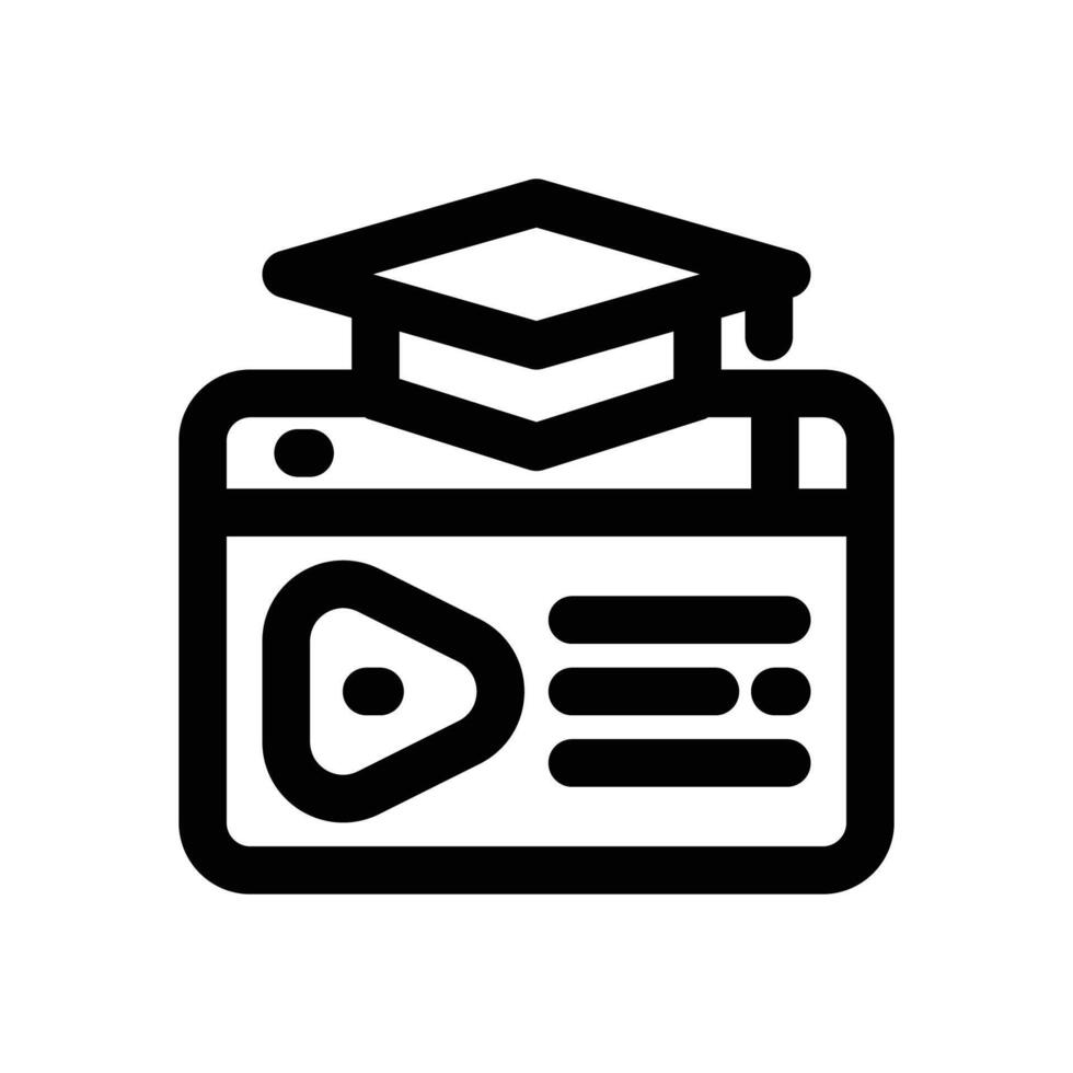 online course line icon. Clean and minimalist icon for websites and mobile apps. vector